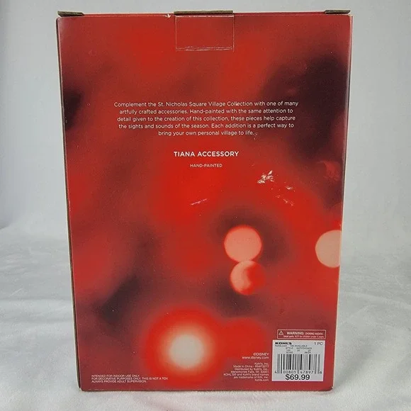 Disney Princess Tiana St Nicholas Square Holiday Village Accessory 44DYDV13403 - Picture 3 of 6